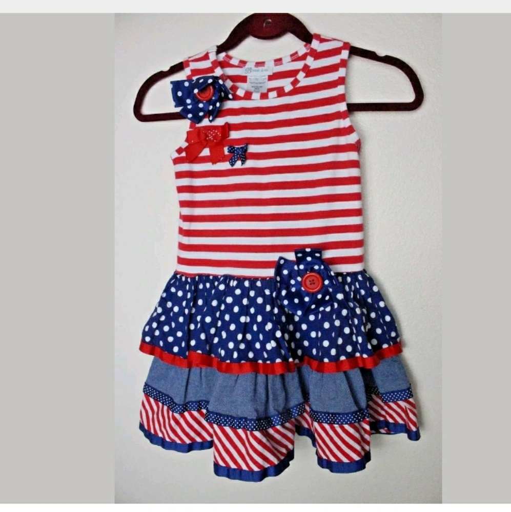 Bonnie jean 4th of july patriotic dress girls